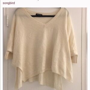 EUC songbird cashmere crop sweater O/S